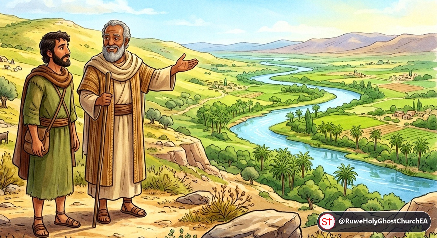 Abram Kindly Gives Lot the First Choice of the Land