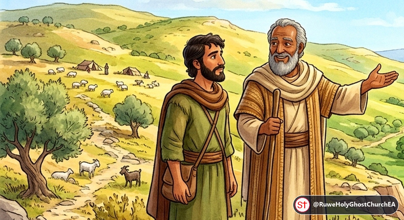 The Herdsmen of Abram and Lot Quarrel Over Pasture